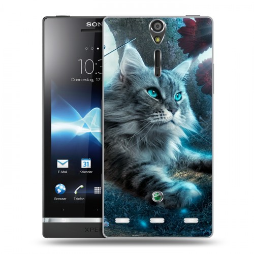 Дизайнерский пластиковый чехол для Sony Xperia S Кошки