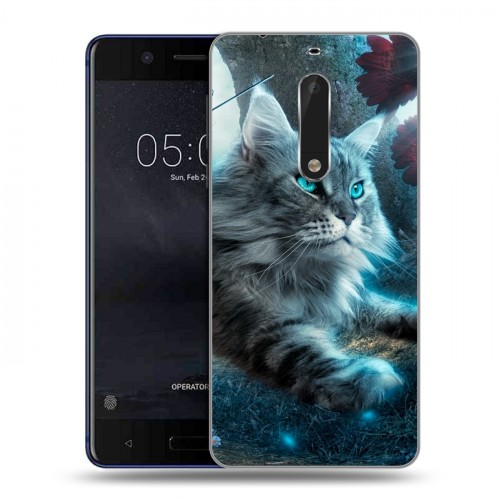 Дизайнерский пластиковый чехол для Nokia 5 Кошки