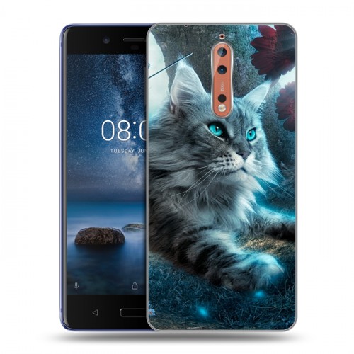 Дизайнерский пластиковый чехол для Nokia 8 Кошки