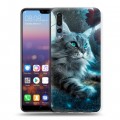 Дизайнерский силиконовый с усиленными углами чехол для Huawei P20 Pro Кошки