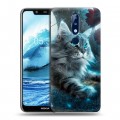 Дизайнерский силиконовый чехол для Nokia 5.1 Plus Кошки