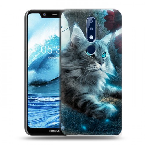 Дизайнерский силиконовый чехол для Nokia 5.1 Plus Кошки