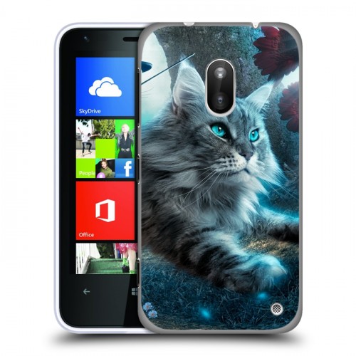 Дизайнерский пластиковый чехол для Nokia Lumia 620 Кошки