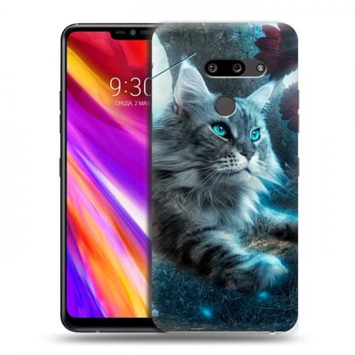 Дизайнерский пластиковый чехол для LG G8 ThinQ Кошки