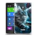 Дизайнерский силиконовый чехол для Nokia XL Кошки