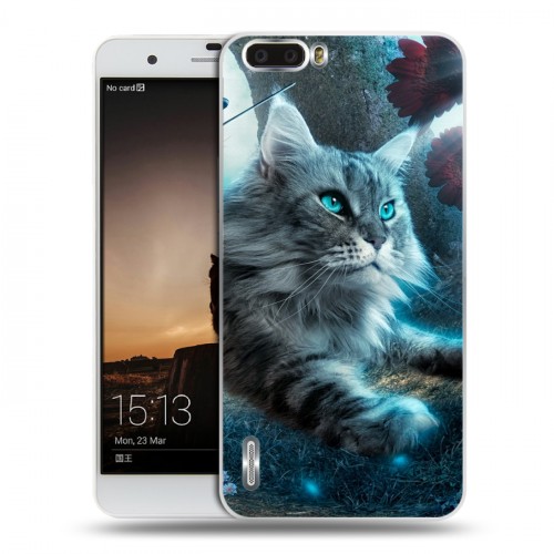 Дизайнерский силиконовый чехол для Huawei Honor 6 Plus Кошки