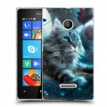 Дизайнерский пластиковый чехол для Microsoft Lumia 435 Кошки