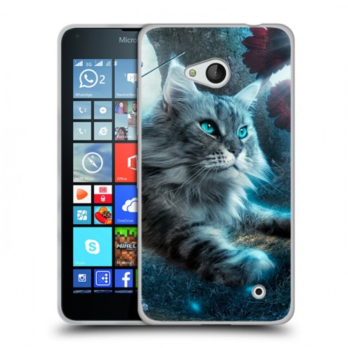 Дизайнерский пластиковый чехол для Microsoft Lumia 640 Кошки