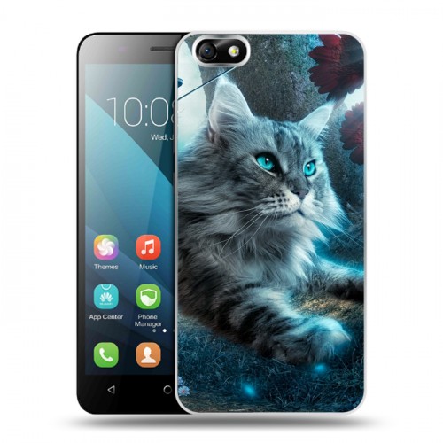 Дизайнерский пластиковый чехол для Huawei Honor 4X Кошки