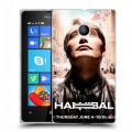 Дизайнерский пластиковый чехол для Microsoft Lumia 435 Ганнибал