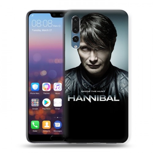 Дизайнерский силиконовый с усиленными углами чехол для Huawei P20 Pro Ганнибал