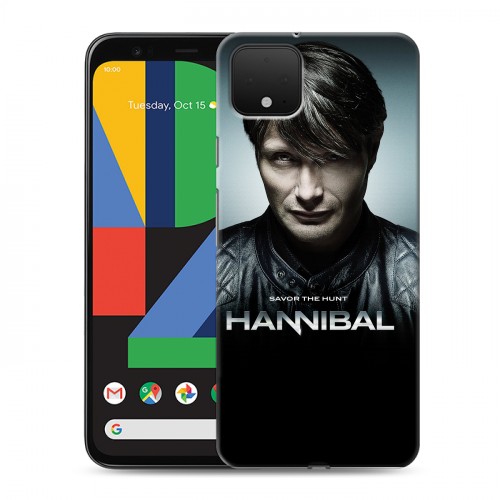 Дизайнерский пластиковый чехол для Google Pixel 4 Ганнибал