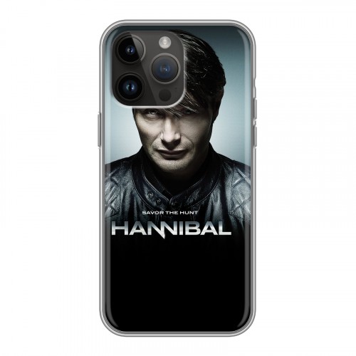 Дизайнерский силиконовый чехол для Iphone 14 Pro Max Ганнибал