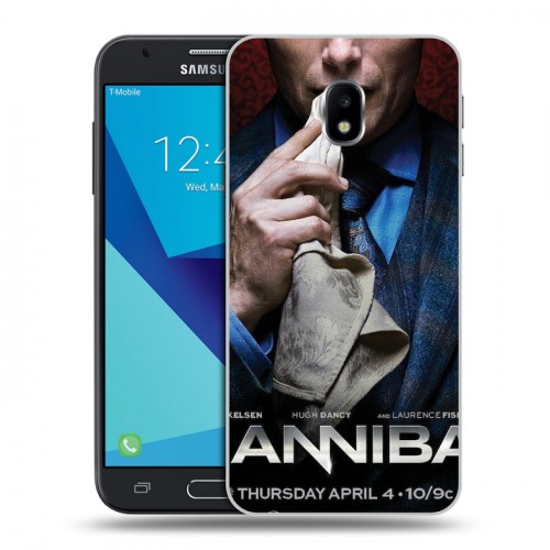 Дизайнерский пластиковый чехол для Samsung Galaxy J3 (2017) Ганнибал