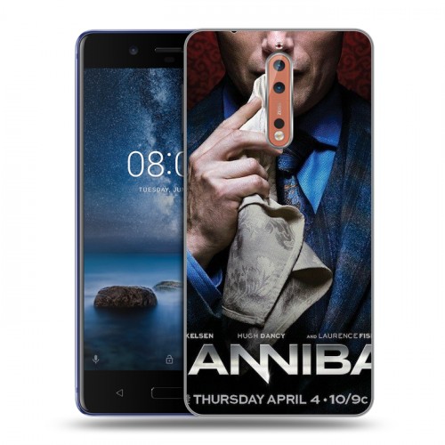 Дизайнерский пластиковый чехол для Nokia 8 Ганнибал