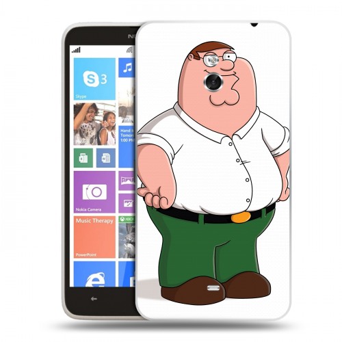 Дизайнерский пластиковый чехол для Nokia Lumia 1320 Гриффины