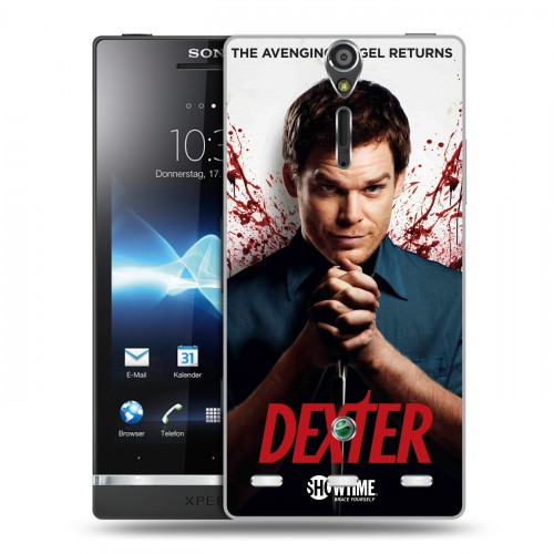 Дизайнерский пластиковый чехол для Sony Xperia S Декстер