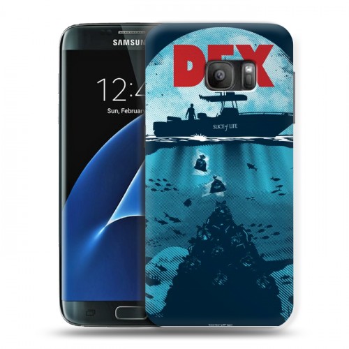 Дизайнерский силиконовый с усиленными углами чехол для Samsung Galaxy S7 Декстер