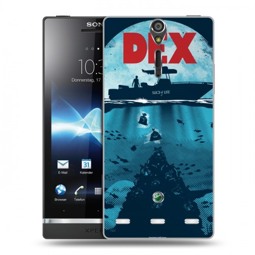 Дизайнерский пластиковый чехол для Sony Xperia S Декстер