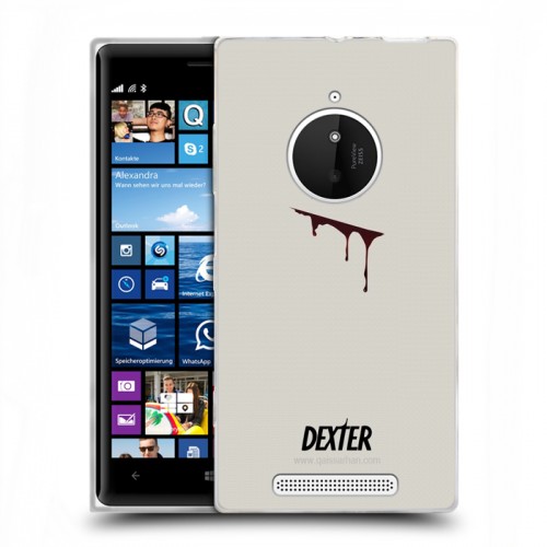 Дизайнерский пластиковый чехол для Nokia Lumia 830 Декстер