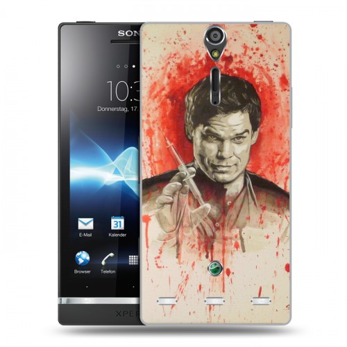 Дизайнерский пластиковый чехол для Sony Xperia S Декстер