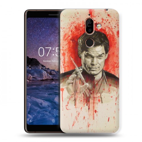 Дизайнерский пластиковый чехол для Nokia 7 Plus Декстер