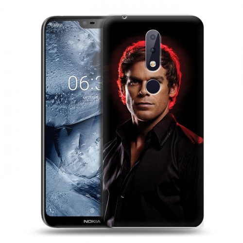 Дизайнерский пластиковый чехол для Nokia 6.1 Plus Декстер