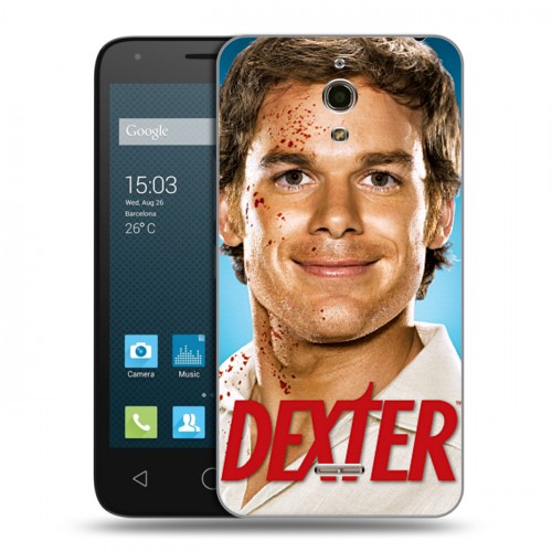 Дизайнерский силиконовый чехол для Alcatel One Touch Pixi 4 (6) Декстер