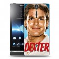 Дизайнерский пластиковый чехол для Sony Xperia S Декстер