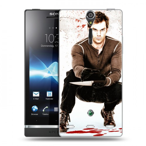 Дизайнерский пластиковый чехол для Sony Xperia S Декстер