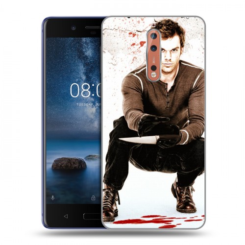 Дизайнерский пластиковый чехол для Nokia 8 Декстер