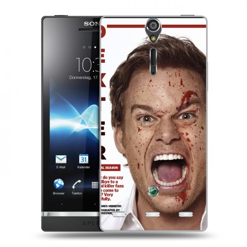 Дизайнерский пластиковый чехол для Sony Xperia S Декстер