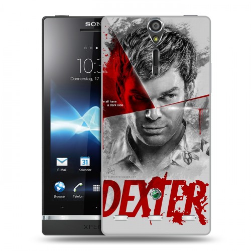 Дизайнерский пластиковый чехол для Sony Xperia S Декстер