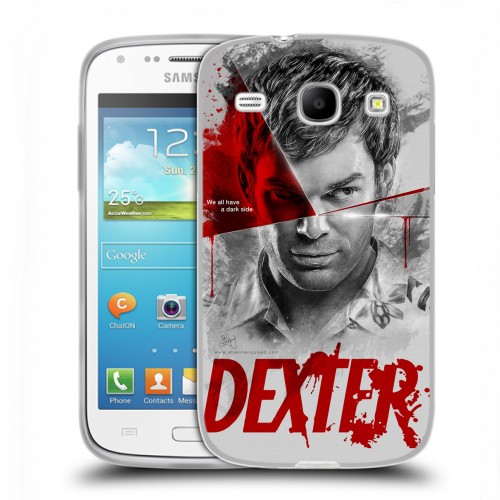 Дизайнерский пластиковый чехол для Samsung Galaxy Core Декстер