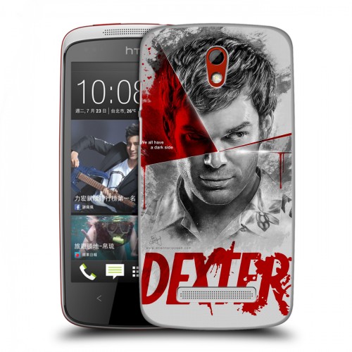 Дизайнерский пластиковый чехол для HTC Desire 500 Декстер