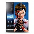 Дизайнерский пластиковый чехол для Sony Xperia S Декстер