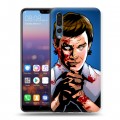 Дизайнерский силиконовый с усиленными углами чехол для Huawei P20 Pro Декстер