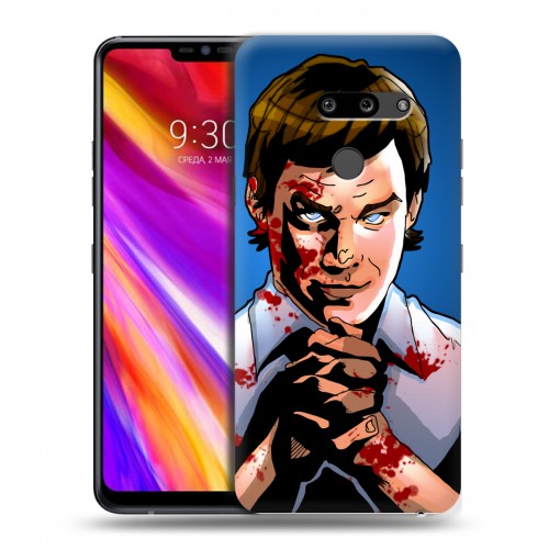 Дизайнерский пластиковый чехол для LG G8 ThinQ Декстер