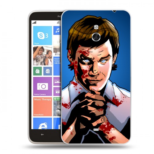 Дизайнерский пластиковый чехол для Nokia Lumia 1320 Декстер