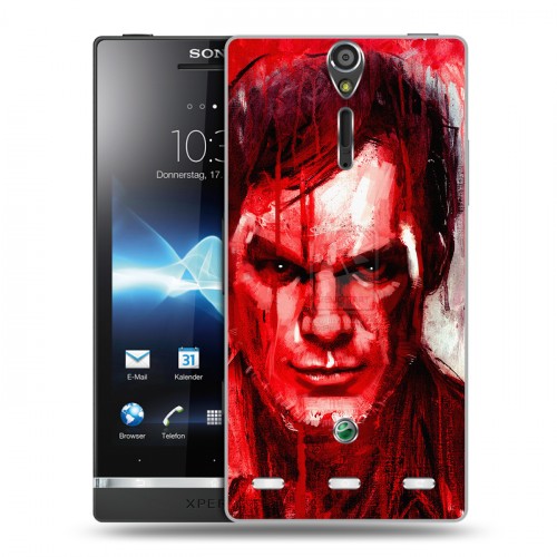 Дизайнерский пластиковый чехол для Sony Xperia S Декстер