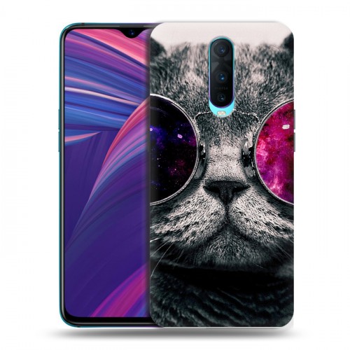 Дизайнерский пластиковый чехол для OPPO RX17 Pro Неоновый кот