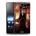 Дизайнерский пластиковый чехол для Sony Xperia TX Доктор кто