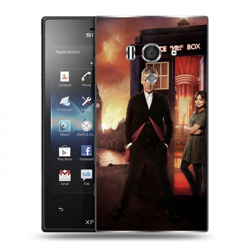 Дизайнерский пластиковый чехол для Sony Xperia acro S Доктор кто