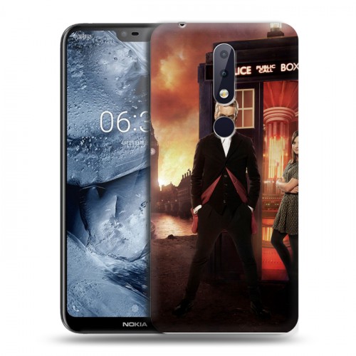 Дизайнерский пластиковый чехол для Nokia 6.1 Plus Доктор кто