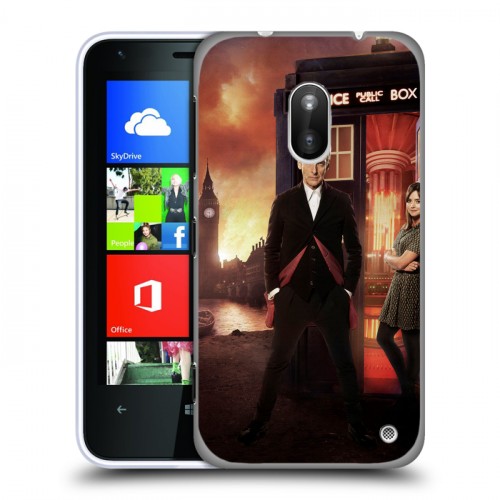 Дизайнерский пластиковый чехол для Nokia Lumia 620 Доктор кто