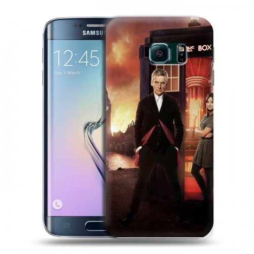 Дизайнерский пластиковый чехол для Samsung Galaxy S6 Edge Доктор кто