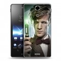 Дизайнерский пластиковый чехол для Sony Xperia TX Доктор кто