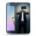 Дизайнерский силиконовый чехол для Samsung Galaxy S6 Edge Доктор Хаус
