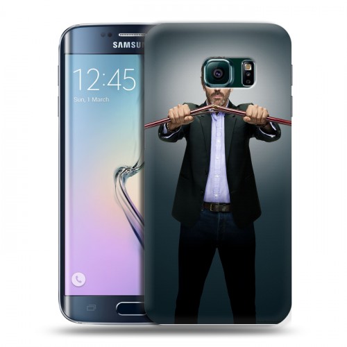 Дизайнерский силиконовый чехол для Samsung Galaxy S6 Edge Доктор Хаус