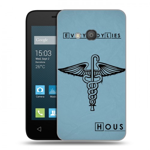 Дизайнерский силиконовый чехол для Alcatel One Touch Pixi 4 (4) Доктор Хаус